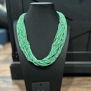 Great beaded necklace and earrings